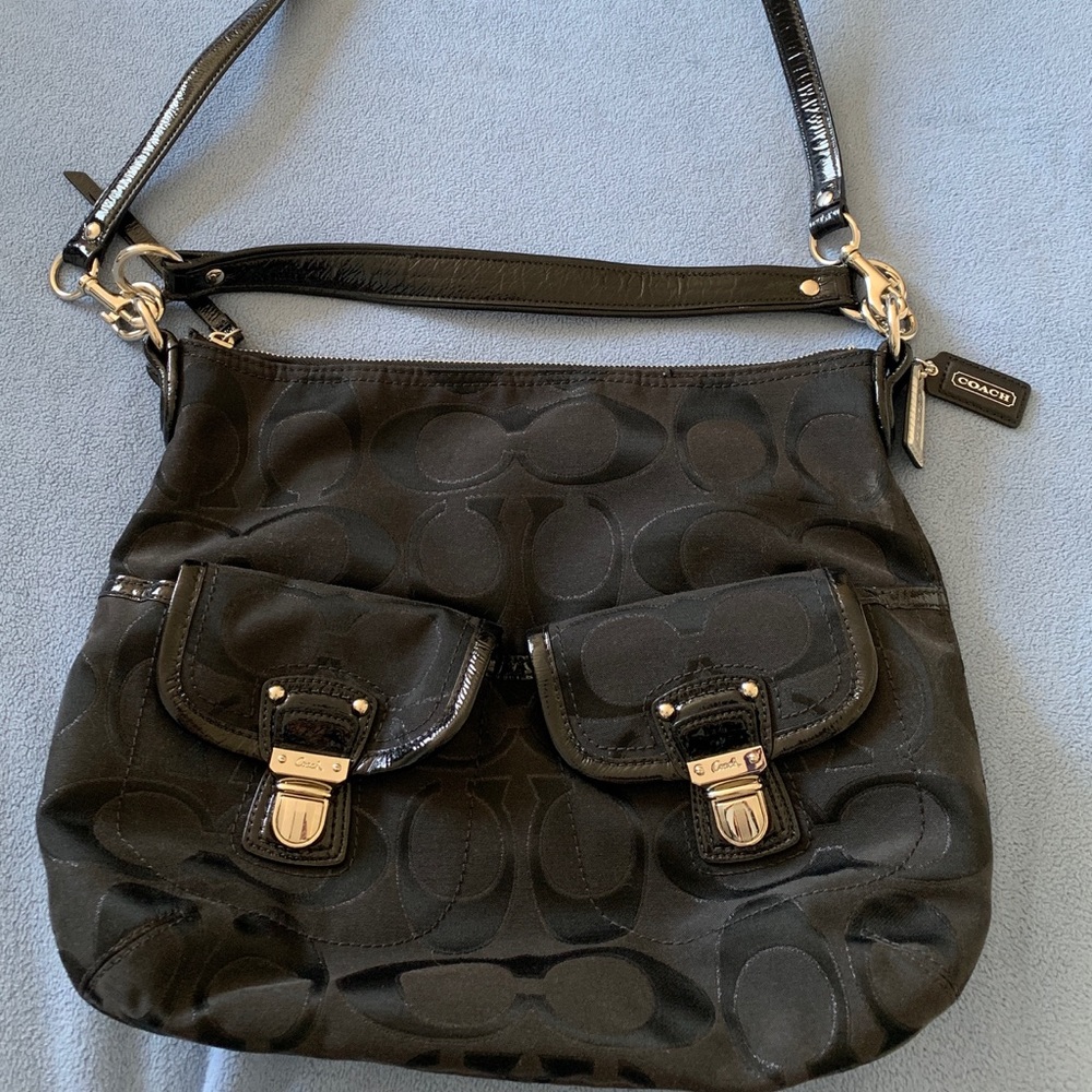 Black Coach convertible hobo